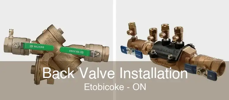 Back Valve Installation Etobicoke - ON